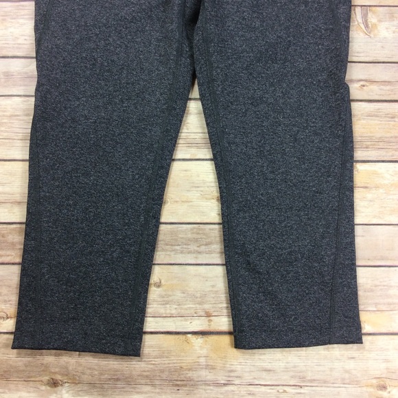 Lucy Activewear Small Heathered Gray Crop Leggings - Picture 3 of 8